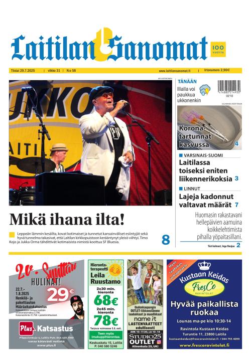 Kirjaudu ulos | Laitilan Sanomat